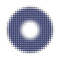 Circle halftone pattern vector