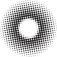 Circle halftone pattern background vector