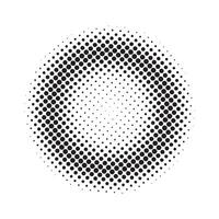 Abstract halftone circle vector