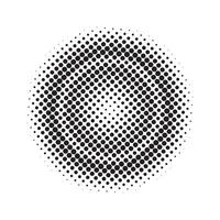 Abstract grunge halftone circles shapes background vector