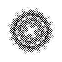 Abstract grunge halftone circles shapes background vector