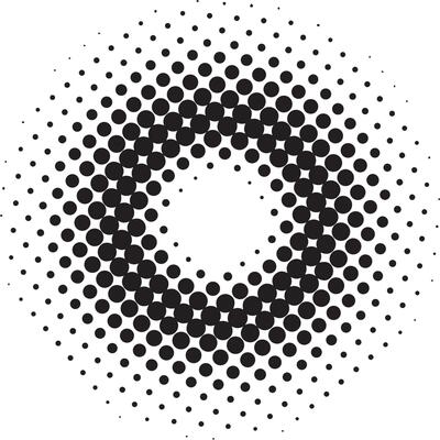 Halftone dot pattern texture vector