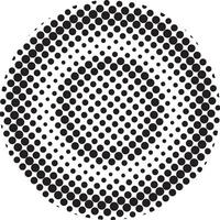 Circle halftone pattern background vector