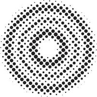 Halftone circular vector