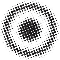 Halftone circular background vector