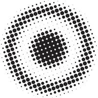 Halftone circular background vector