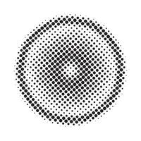 Abstract halftone circle vector