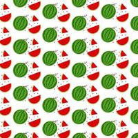 Watermelon summer seamless pattern. Bright colorful pattern. Vector pattern.