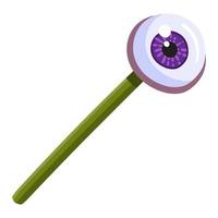 Eye lollipop for Halloween holiday party concept vector