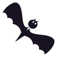 Halloween flying bat vampire on white background vector