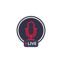 Live stream or online session vector icon