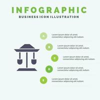 Drum Well Law Balance Infographics Presentation Template 5 Steps Presentation vector