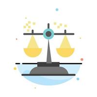 Choice Conclusion Court Judgment Law Abstract Flat Color Icon Template vector