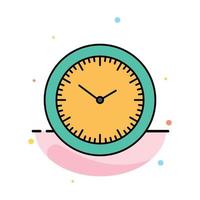 reloj de tiempo minutos temporizador plantilla de icono de color plano abstracto vector