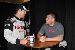 LOS ANGELES, MAR 17 - Eddie Cibrian Cain Velasquez at the training session for the 36th Toyota Pro Celebrity Race to be held in Long Beach, CA on April 14, 2012 at the Willow Springs Racetrack on March 17, 2012 in Willow Springs, CA photo