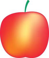 Red apple icon vector illustration for fruit and food related design element