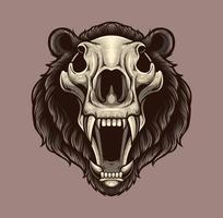 Vector illustration of bear head