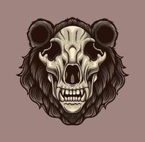 Vector illustration of bear head