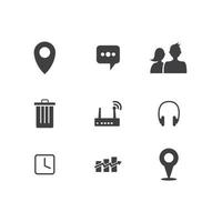 website element icons for web design vector