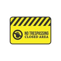 Warning do not enter no trespassing private vector image