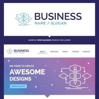 Beautiful Business Concept Brand Name Algorithm. design vector