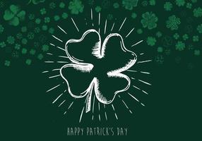 Clover set. Patrick's day. Hand drawn illustration. vector