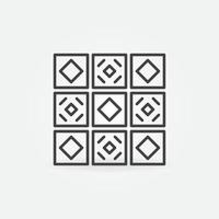 Ceramic Tiles vector concept icon in line style
