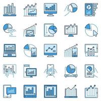 Computer Device with Chart or Graph creative vector icons