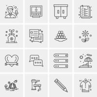 16 Universal Business Icons Vector Creative Icon Illustration to use in web and Mobile Related proje