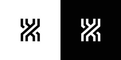 Modern and sophisticated letter X initials logo design vector