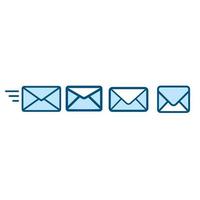 Email envelope icons vector design