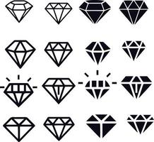 diseño de vector de logotipo de icono de diamante