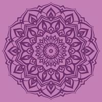 abstract mandala art with youth and soft color circular decoration for web or print vector design element
