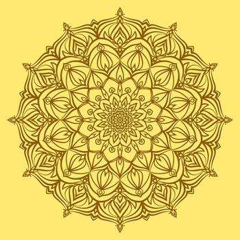 mandala art vector abstract round trippy ethnic design for web or print element