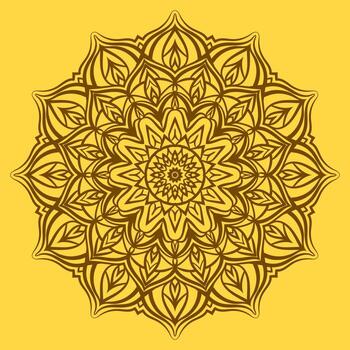 mandala arte vector abstracto redondo trippy diseño étnico para web o elemento de impresión