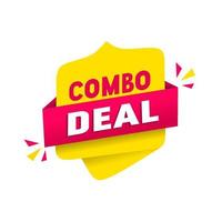 Banner - Combo deal, flat vector design icon.