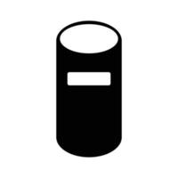 Dustbin icon. Garbage, recycle bin, trash container symbols vector illustration.