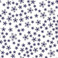 Snowflakes seamless pattern vector