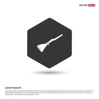 Halloween broom icon Hexa White Background icon template - Free vector icon