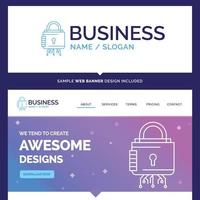 Beautiful Business Concept Brand Name Security vector