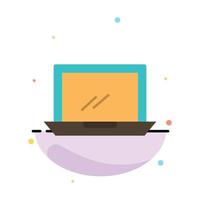 Computer Desktop Device Hardware Pc Abstract Flat Color Icon Template vector