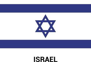 Israel flag design vector