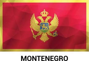 vector de diseño de bandera de montenegro