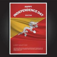 Happy Indpendence day design card vector with flags