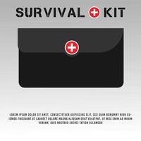 survival kit logo vector