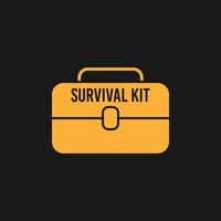 vector de logotipo de kit de supervivencia