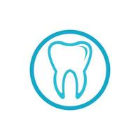 Ilustración de vector de plantilla de logotipo dental