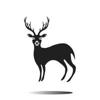 logo de cabeza de venado vector