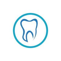 Ilustración de vector de plantilla de logotipo dental