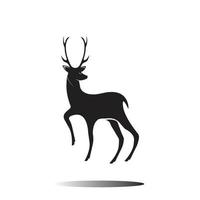 logo de cabeza de venado vector